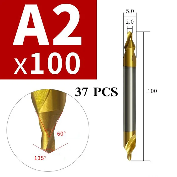 

Типовые магнитные сверла, 60 градусов, с двойной головкой, 1,5, 2, 2,5, 3, 3,5, 4, 5 мм, M35, титановый сверлильный инструмент для стали и алюминия