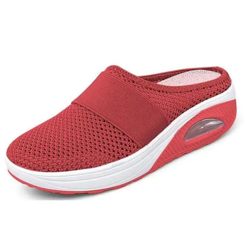 women casual platform wedge slippers vintage premium sandals female anti slip house retro shoes orthopedic diabetic sandals free global shipping