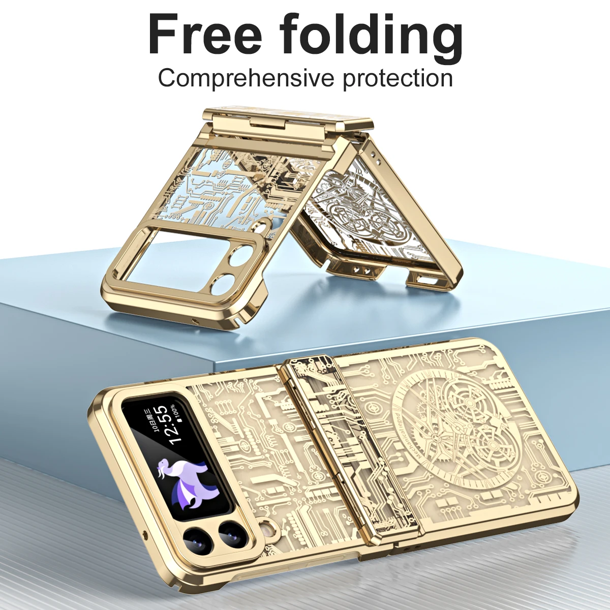 

Для samsung z flip 4 противоударный жесткий чехол с покрытием для Samsung Galaxy Z Flip4 Flip 4 Zflip4