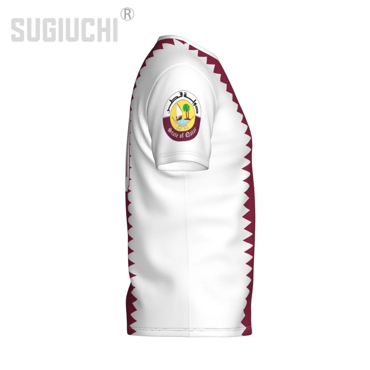 Пользовательское имя номер флага Катара эмблема 3D футболки для мужчин и женщин