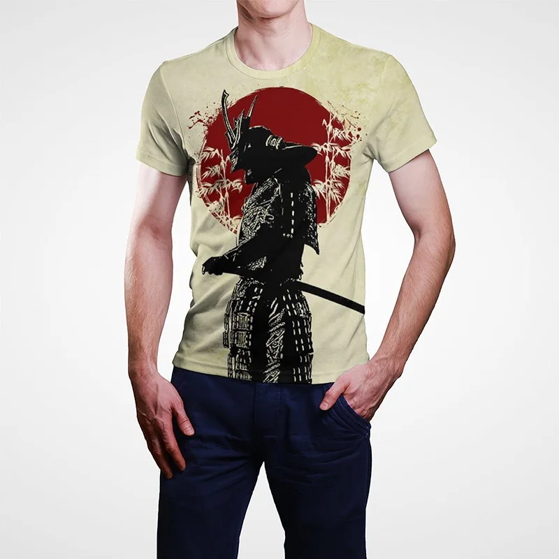 

Japan Ronin Samurai 3D Print T-shirt Men Women Fashion Casual Short Sleeve Cool Boy Girl Kids Summer Harajuku Unisex Top T Shirt