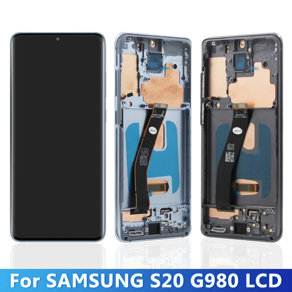6 2-дюймовый OLED-дисплей для Samsung Galaxy S20 4G G980 G980F G980F/DS цифровой сенсорный экран с