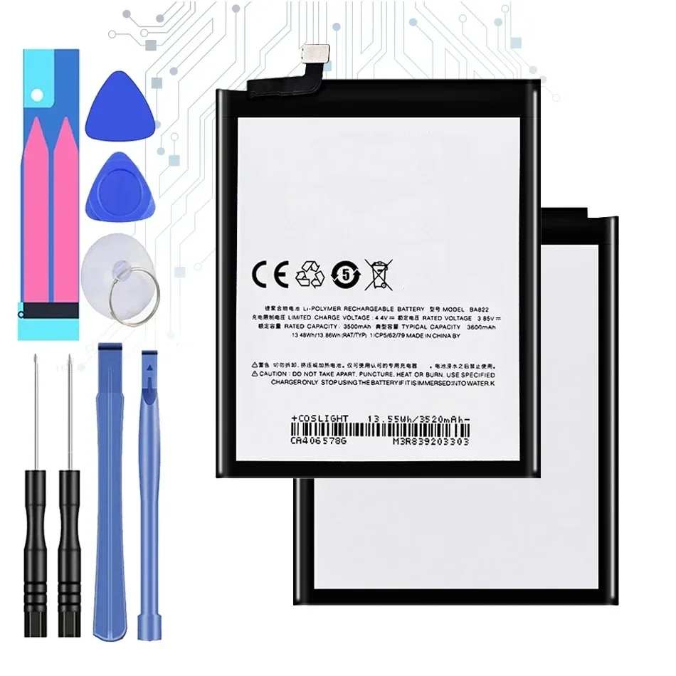 BA822 Аккумулятор для мобильного телефона 3600 мАч Meizu Note 8 Note8 M822H M822Q