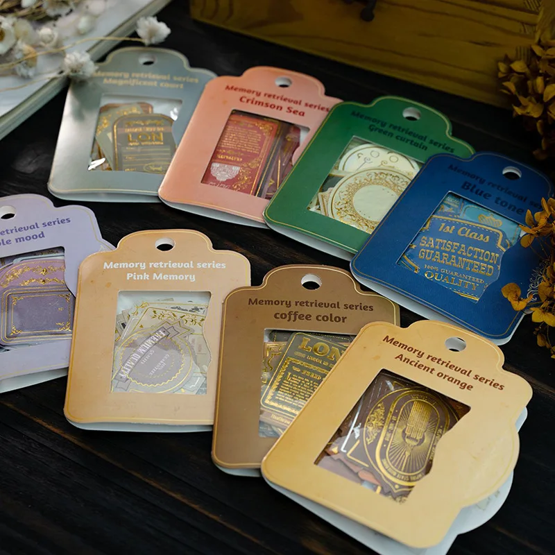 

30pcs/lot Memo Pads Material Paper Memory retelling Ink Junk Journal Scrapbooking Cards Retro Background Decoration