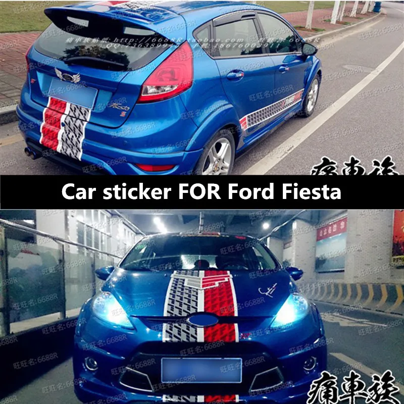 

Автомобильная наклейка для Ford Fiesta Focus Outdoor ST, украшение гоночного автомобиля, модификация, наклейка на весь автомобиль, пленка