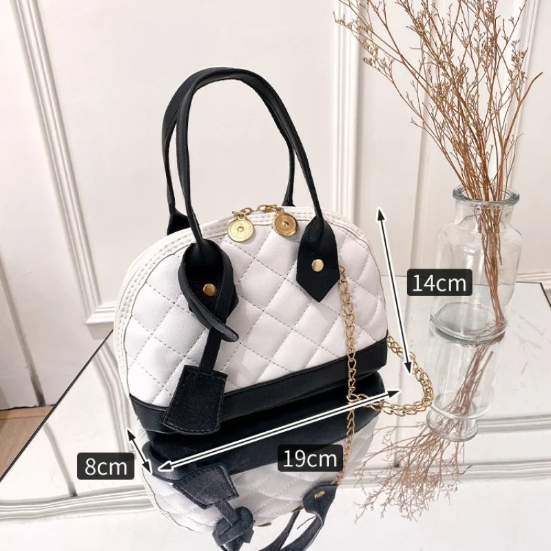 New Korean Fashion Women's Handheld Shell Bag for Commuting to Work Fresh and Sweet Cross Shoulder Bag