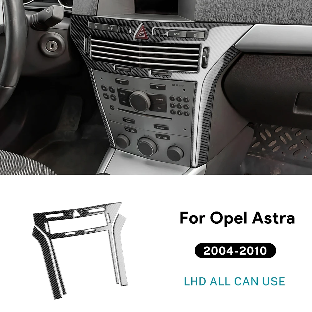 

Настоящая мягкая наклейка из углеродного волокна для Vauxhall Opel Astra H MK5 2004 2005 2006 2007 2008 2009 2010 LHD RHD Рамка центральной консоли автомобиля