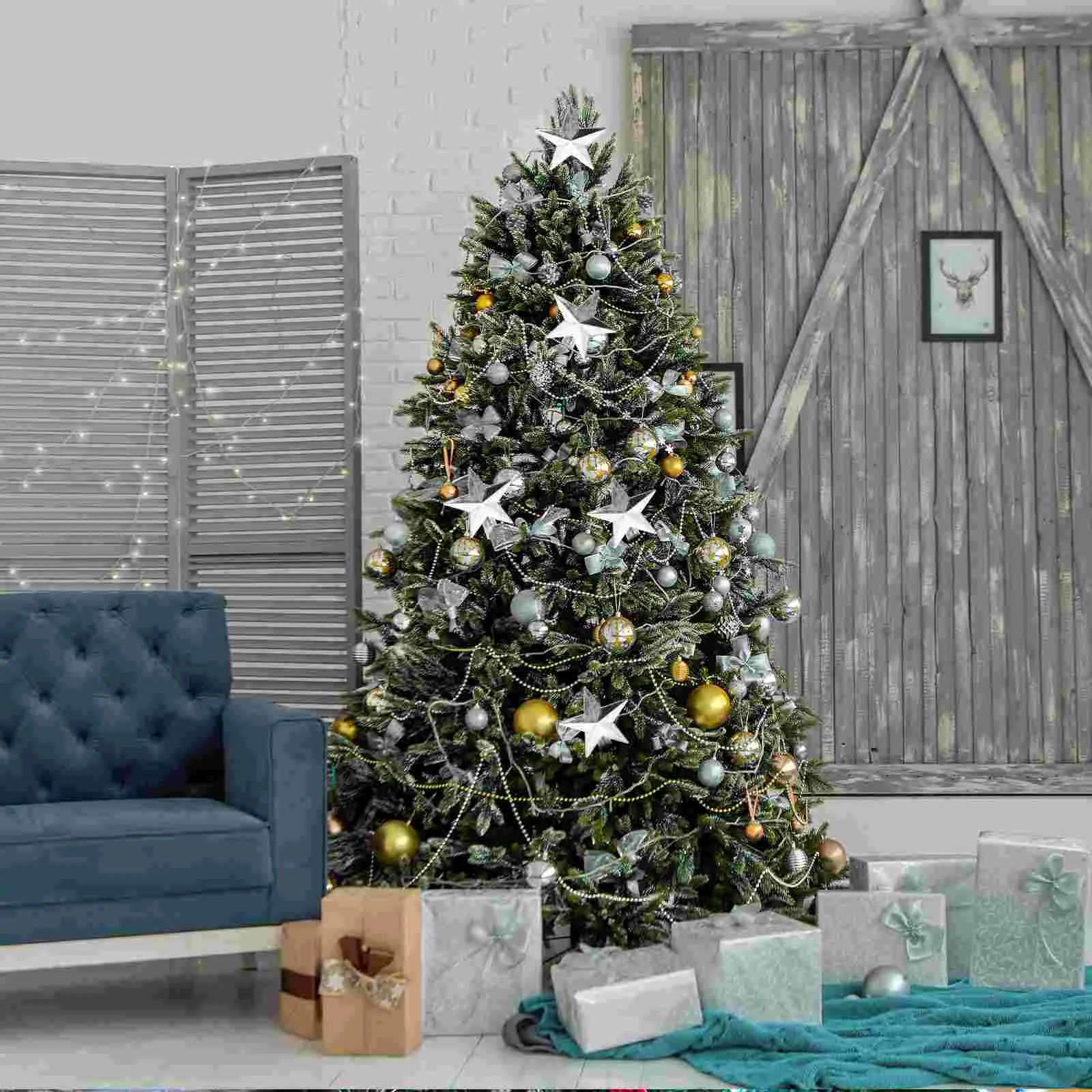 20 шт. мини-рождественская елка верхняя звезда уличные украшения рождественский