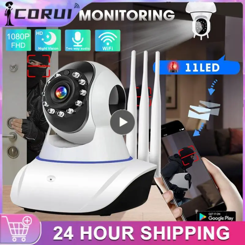 

3 Antennas 360º Rotation 3 Antennas Wifi Ip Camera Night 1080p Wifi Ip Camera Infrared Wifi Robot Ip Camera Robot