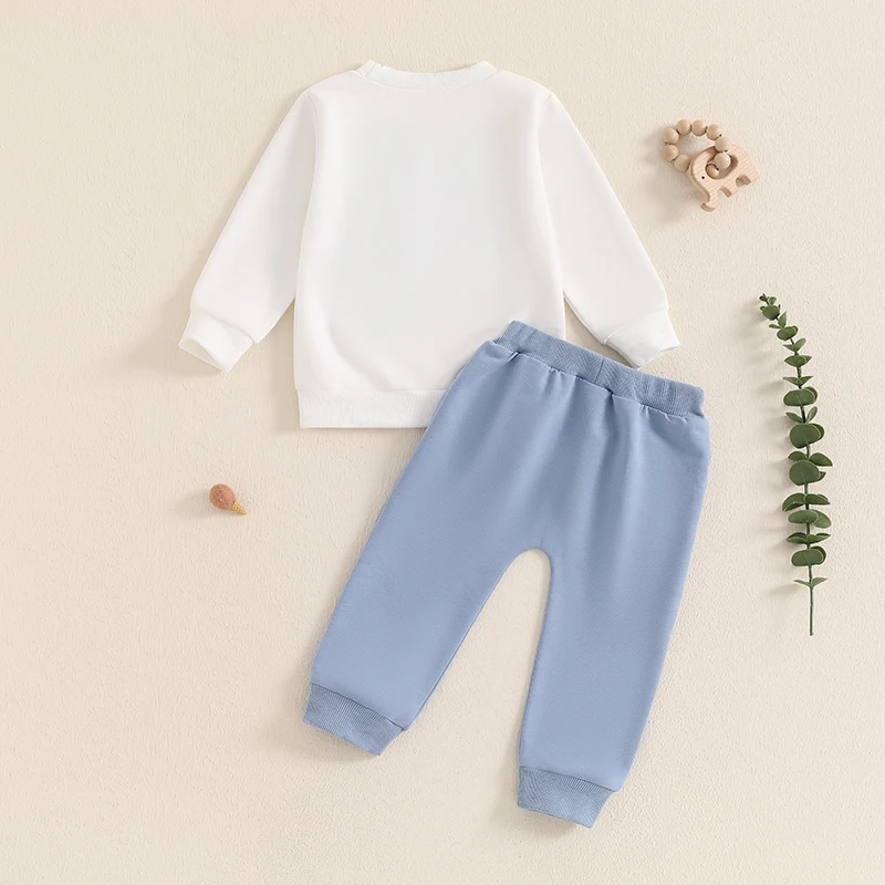 Комплект одежды для мальчиков из 2 предметов Топ с длинным рукавом круглым