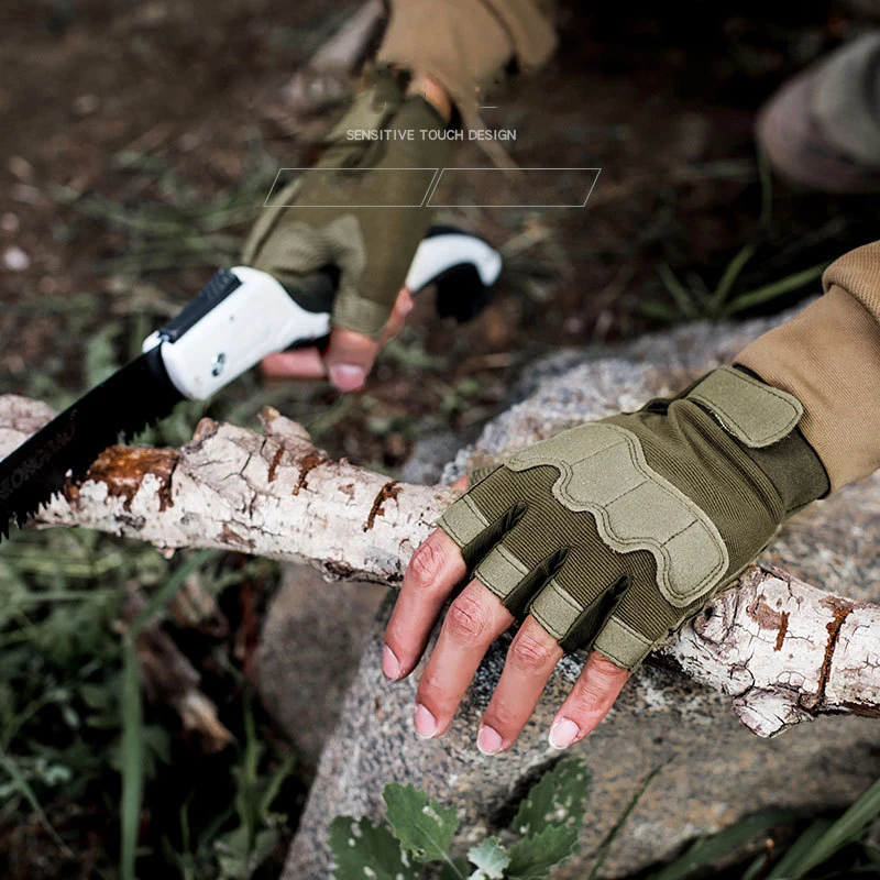 Тактические велосипедные перчатки для мужчин и женщин Нескользящие с закрытыми