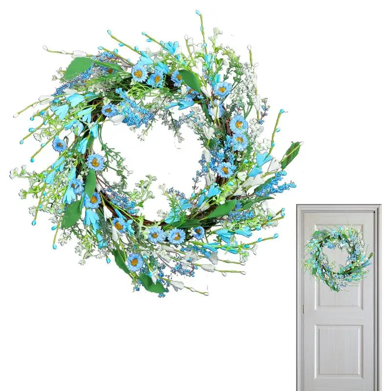 

Summer Berry Front Door Wreath Exquisite Easter Wreath With Flowers And Berry Winter Wall Decor All Season Festival Wreath For