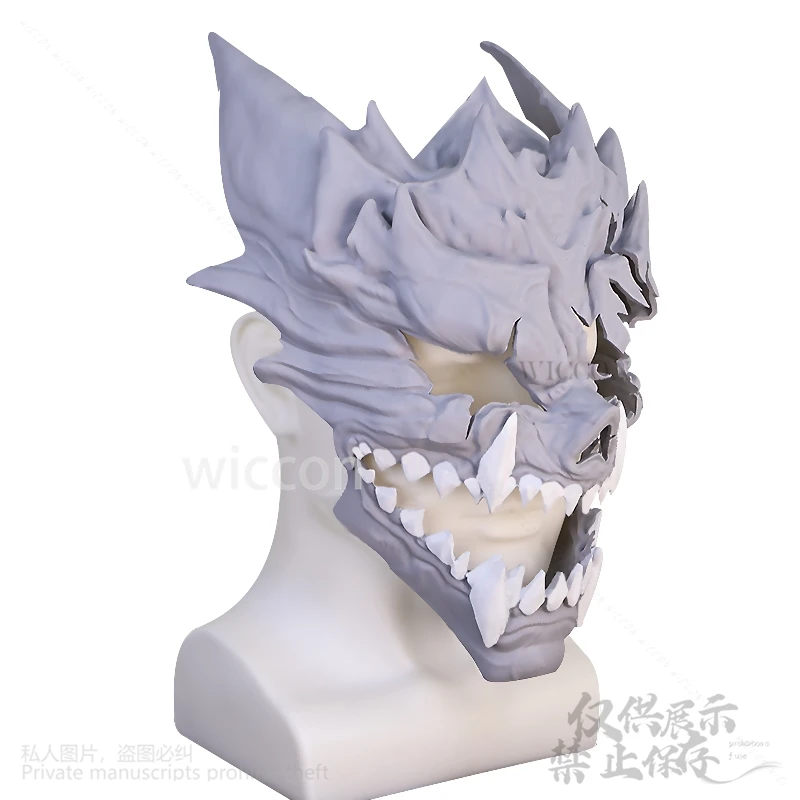 Аниме Kaiju Косплей Кафка Хибино 3D Печатная Маска Костюм Череп Монстр Прапос