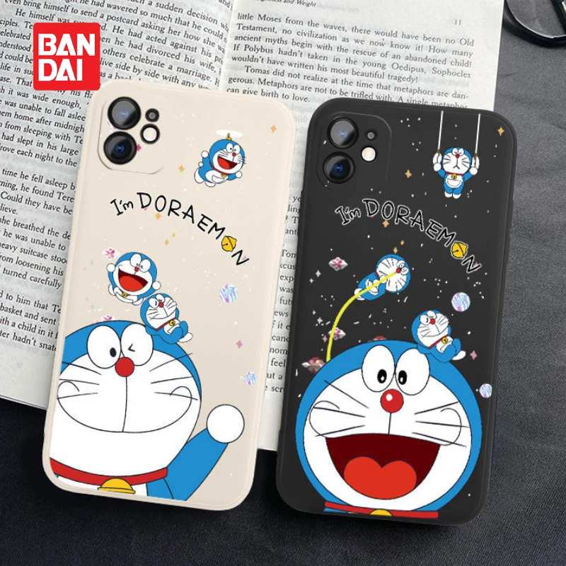 

Bandai Doraemon Phone Case for IPhone 13 13Pro 12 12Pro 11 Pro X XS Max XR 7 8 Plus Cartoon Back Covers Kawaii Silicone Shell