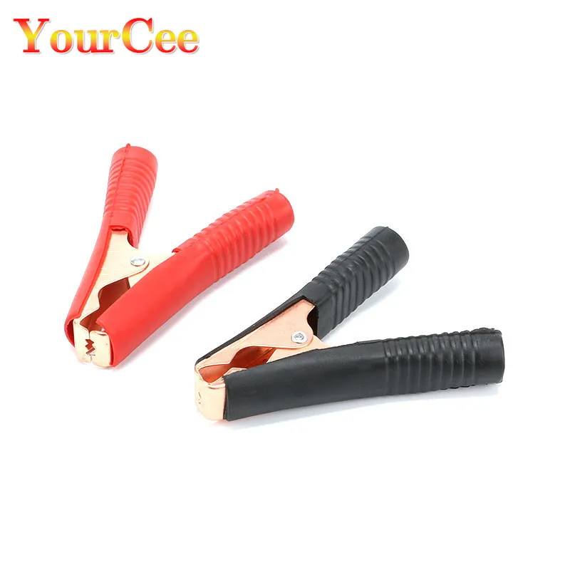 

1PCS 100A Car Alligator Clips Battery Clamps Copper Crocodile Clip Red/Black Test Clip High Current Clip