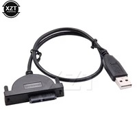 1pc usb 2 0 to mini sata ii 76 13pin adapter for laptop cddvd rom slimline drive converter cable screws steady style