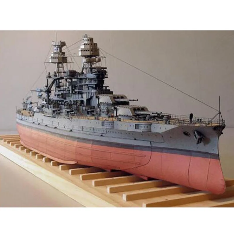 Фото Бумажная модель USS Arizona BB-39 в масштабе 1:250, набор для самостоятельной сборки исторического корабля, идеальный подарок для коллекционеров военных моделей и любителей хобби. ​ №1