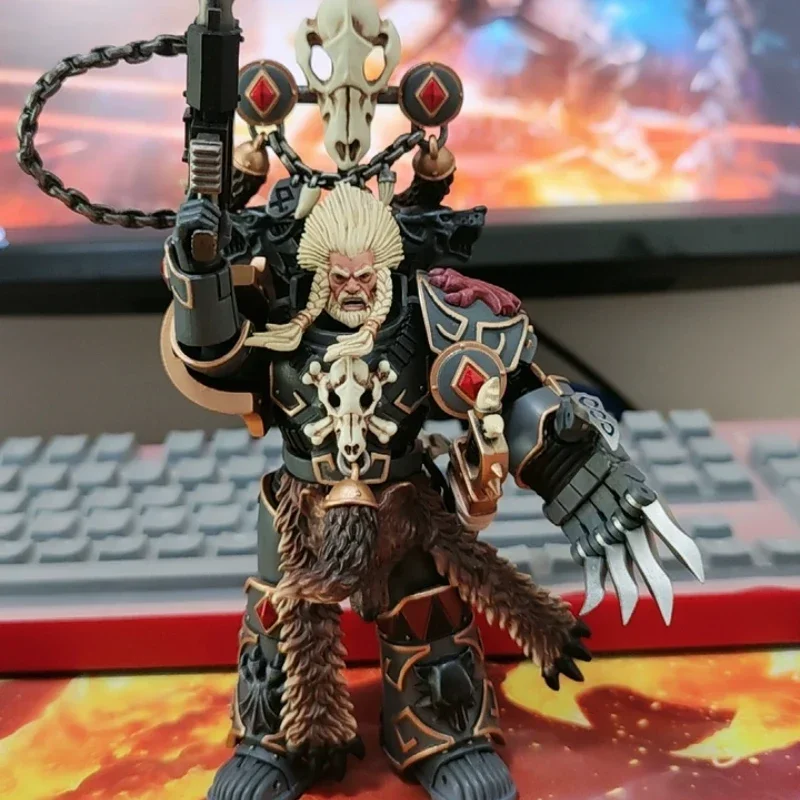 JOYTOY Warhammer 40K фигурки космические волки Geigor Fell-Hand V4 Legion коллекция фигурку аниме