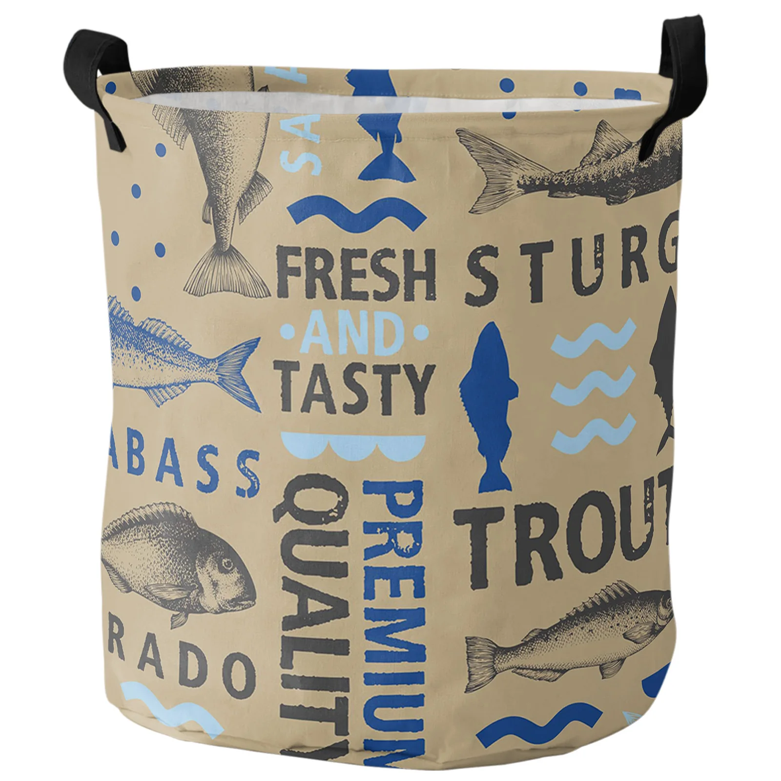 

Складная корзина для белья с текстом в винтажном стиле