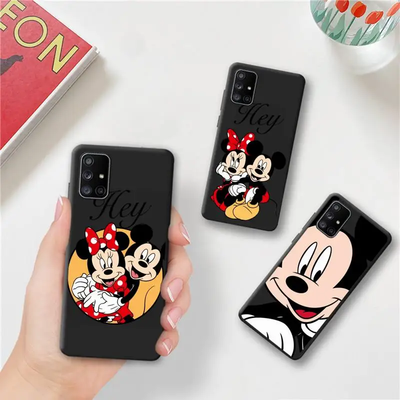 

Disney Couple Minnie Mickey Mouse Phone Case For Samsung Galaxy A03S A52 A13 A53 A73 A72 A12 A31 A81 A30 A32 A50 A80 A71 A51 5G