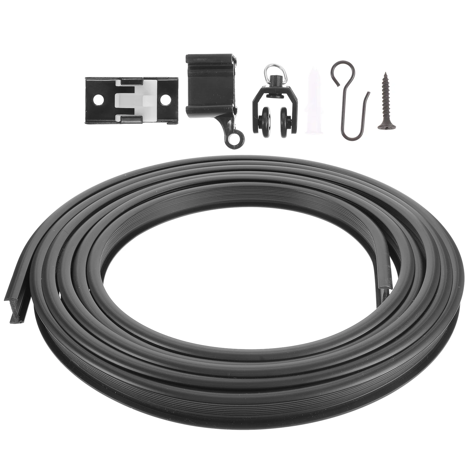

Curtain Track Ceiling Mount Curtains Rail Flexible System Rails Rod Room Divider Railing Rv Sliding Clips Drop Set Tracks