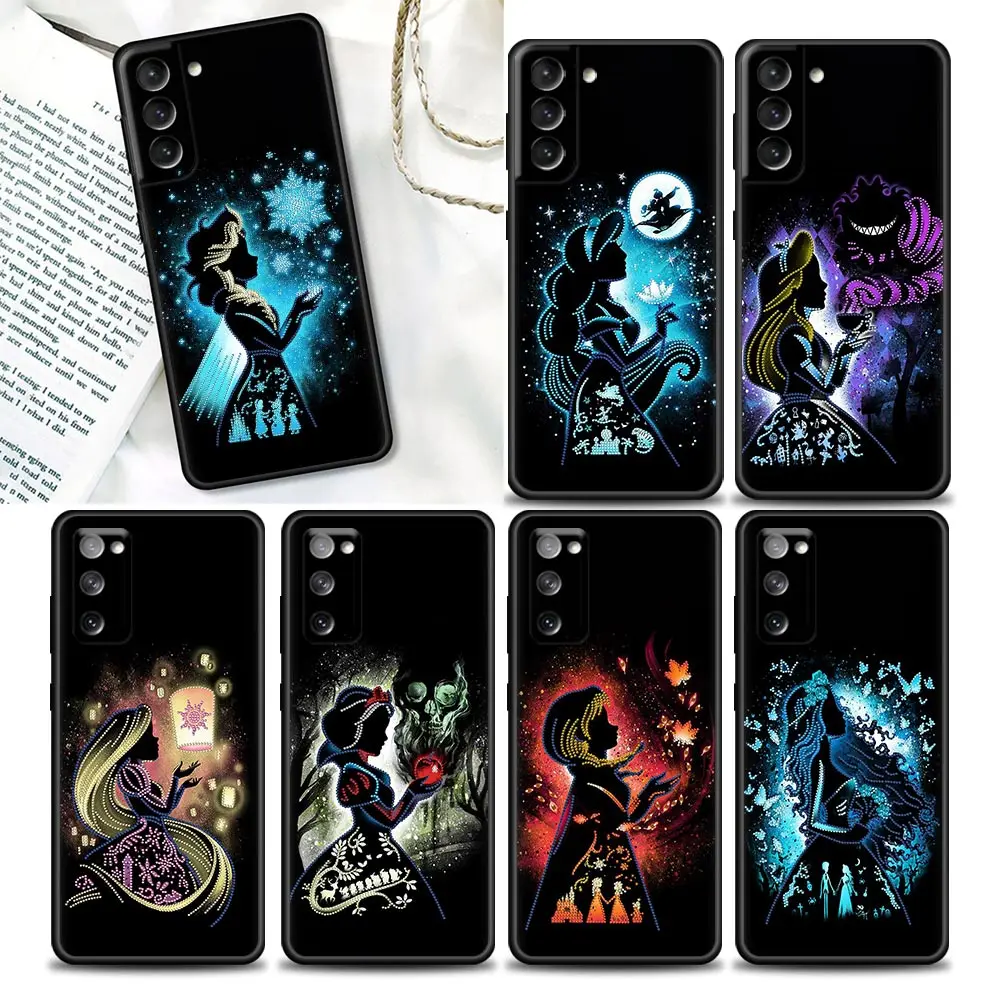

S22Ultra Phone Case For Samsung Galaxy S20 S21 FE S22 Ultra S10 S9 S8 Plus Cases Cover Diamond Painting Disney Princess Drawings