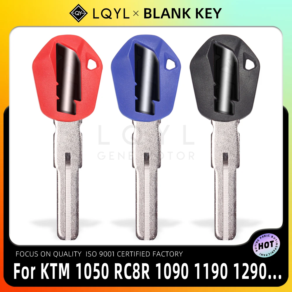 

LQYL New Blank Key Motorcycle Replace Keys Fit For KTM 1050 RC8R 1190 RC8 R 1290 SUPER DUKE ADV Adventure 1090 Embry Uncut Blade