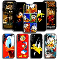 don donald fauntleroy duck phone case for huawei p50 p40 p30 p20 pro lite 5g case for huawei p smart z 2021 coque black funda