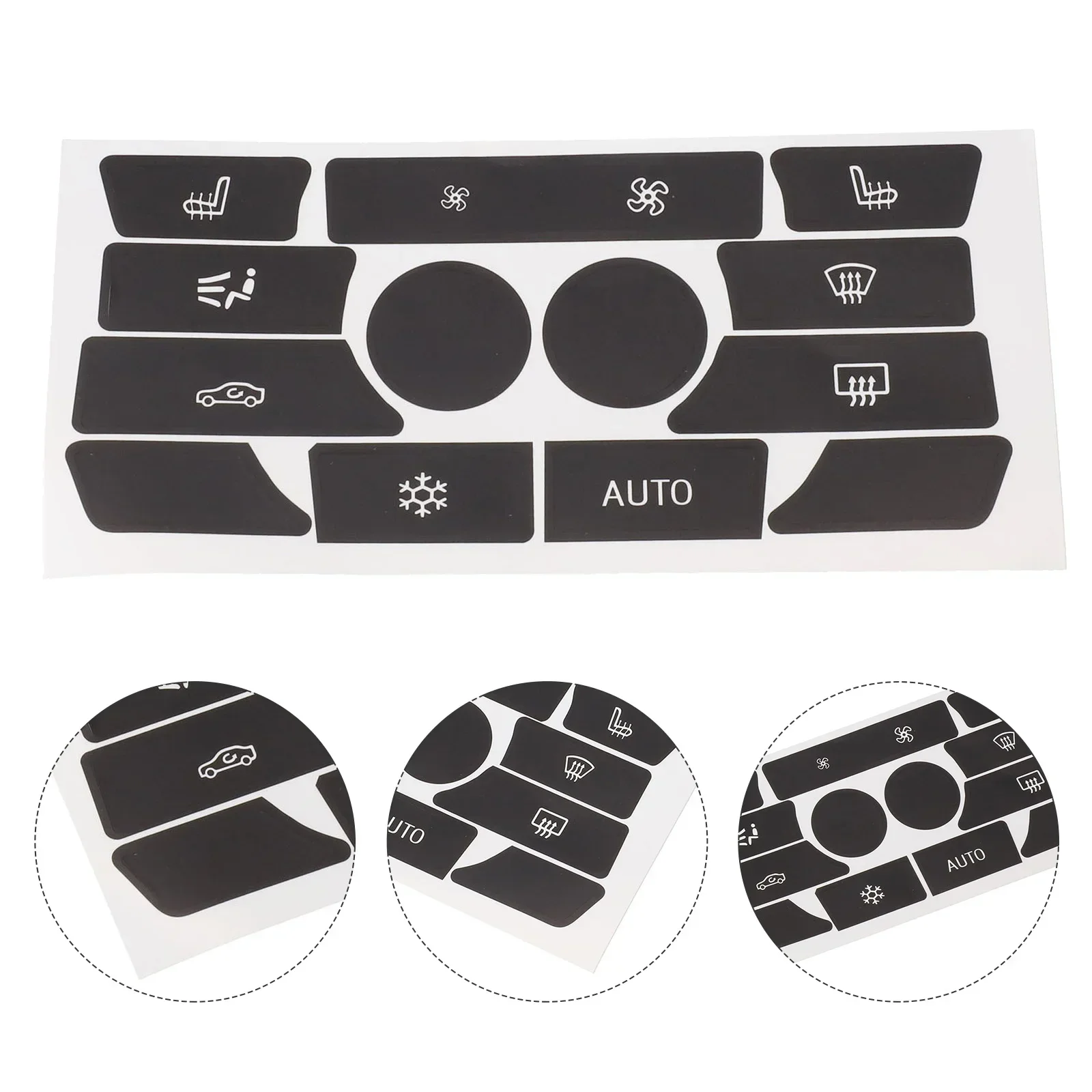 Наклейка на кнопку высококачественная матовая черная наклейка панели