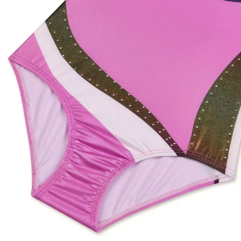 Блестящие танцевальные трико для танцев 2 комплекта Женская балетная одежда с