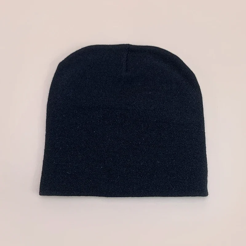 Уличные шерстяные вязаные шапки Y2K с надписью Cross осенне-зимние теплые удобные