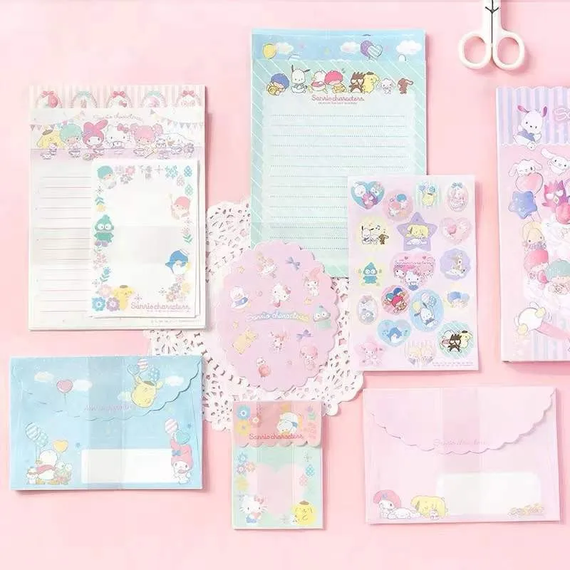 Новинка Аниме Kuromi Kt Mymelody Kawaii набор конвертов для письма мультяшная Милая