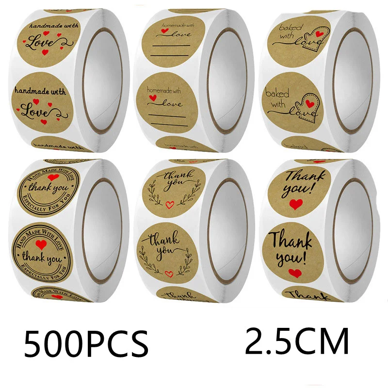 

Thank you for the brown paper round sticker. Thank you for the sticker, love envelope and wedding decoration.