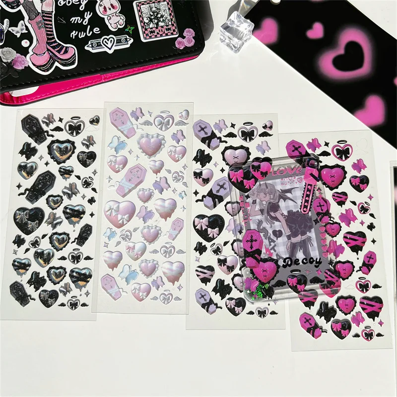Корейские милые наклейки в стиле милых влюбленных бабочек материал сделай сам