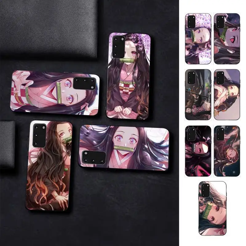

Demon Slayer Kamado Nezuko Phone Case For Samsung S 9 10 20 21 22 23 30 23plus lite Ultra FE S10lite Fundas