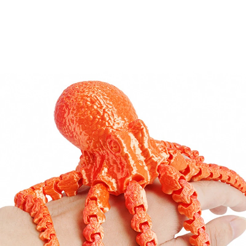 3D печатный осьминог подвижные гибкие суставы игрушка-непоседа украшение для