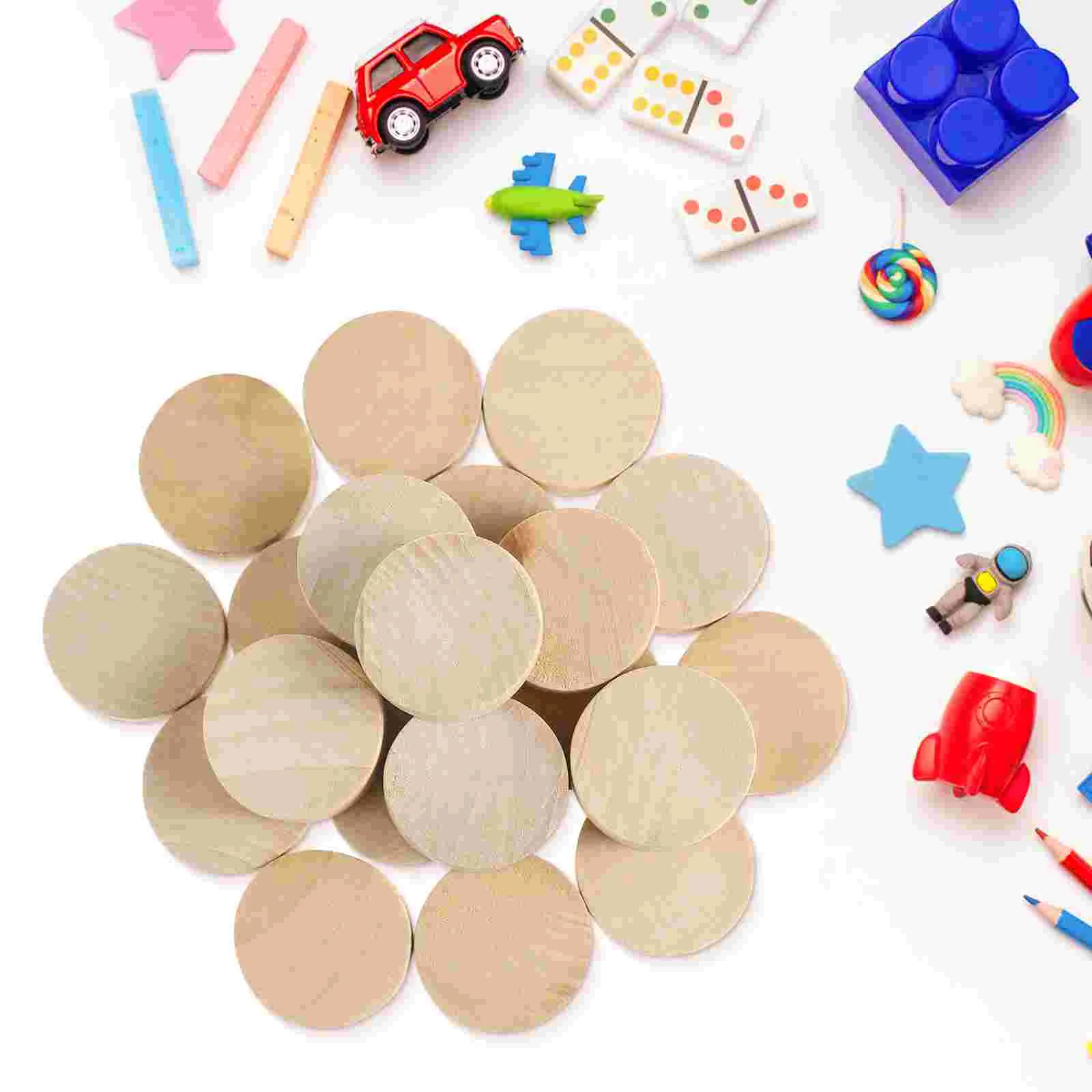 

20 Pcs Playset Accessories Game Chess Replacement Catapult Foosball Piece Wood Ice Hockey Wooden Parent-child Desktop