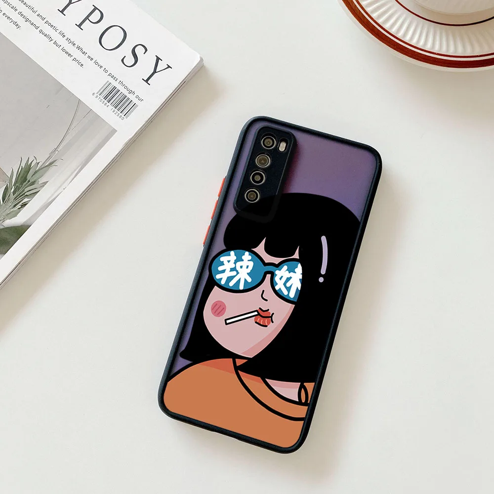 Чехол для телефона Samsung S21 Plus S24 S23 S22 S20 A53 A54 A71 A72 A73 A34 A51 A52 Gyaru Shyness аниме девочка