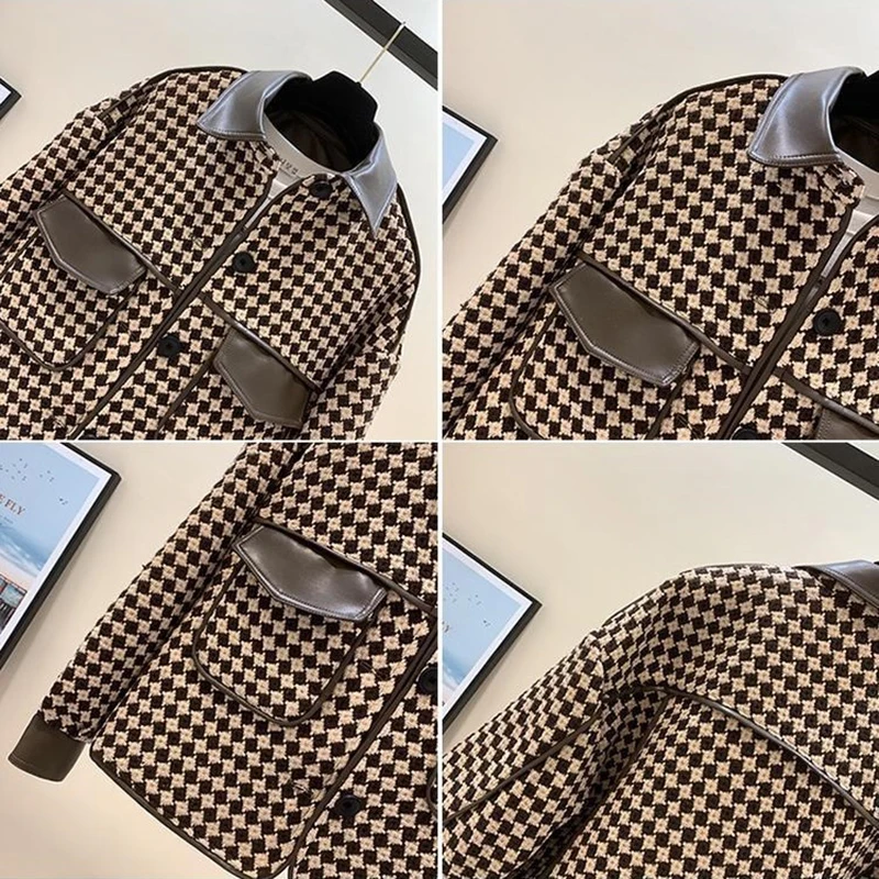 Женская уличная куртка Fried верхняя одежда свободная короткая с узором гусиные