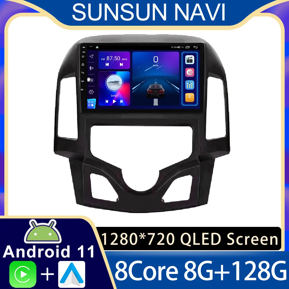 

Android 11 для Hyundai I30 2006 - 2011 автомобильное радио, стерео, мультимедийный видеоплеер, навигация GPS, беспроводной Carplay DSP RDS