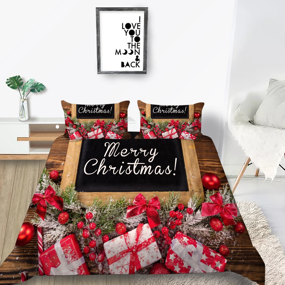 

Комплект постельного белья с 3D-принтом «Merry Christmas»