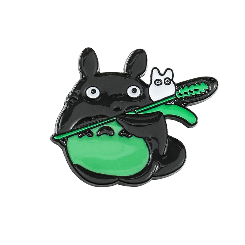 

Kawaii Totoro Enamel Brooch Animal Totoro Lapel Pin Cartoon Jewelry Anime Fans Backpack Bag Pins Accessories Movie Friend Gift