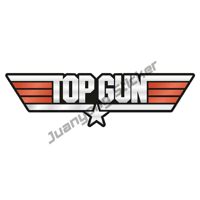 

TOP GUN Car Stickers Funny Waterproof Decals Styling for ATV RV Bumper Window Laptop JDM Refit Sticker Car Accessories KK 13*4cm