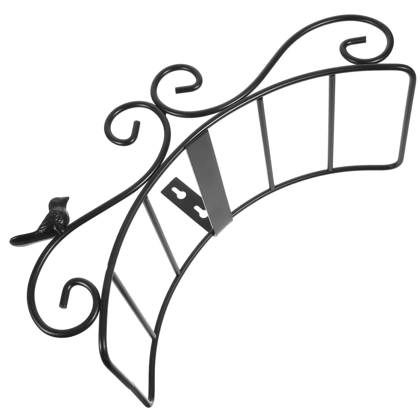 

Vintage Decor Flexible Water Pipe Bracket Shelf Storage Ironwork Hose Wall Garden Stand Support