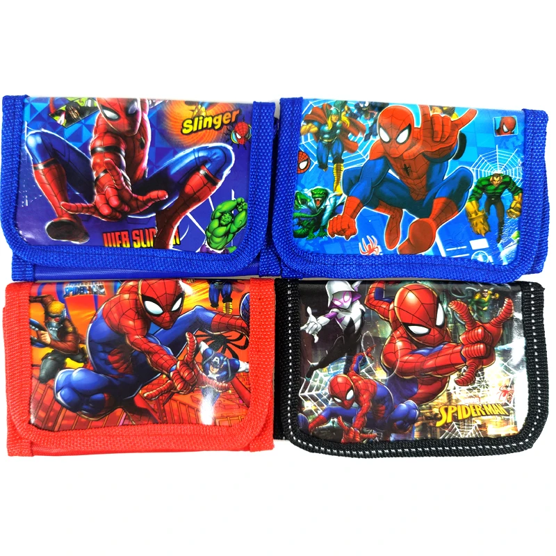 

12pcs/lot Spiderman Theme Money Gifts Bags Happy Birthday Events Party Baby Shower Decorations Superhero DIY Cute Purse