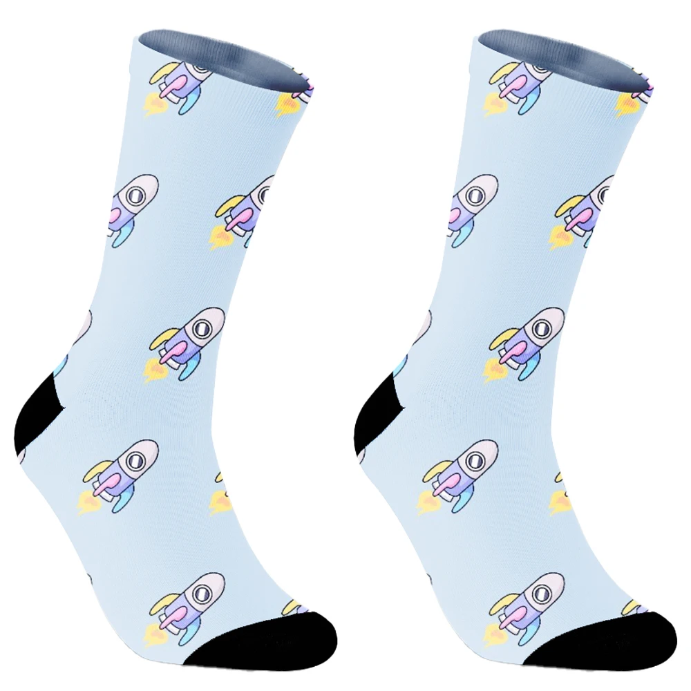 Средние 2024 новые мужские и женские носки-трубочки характерные носки для пар на