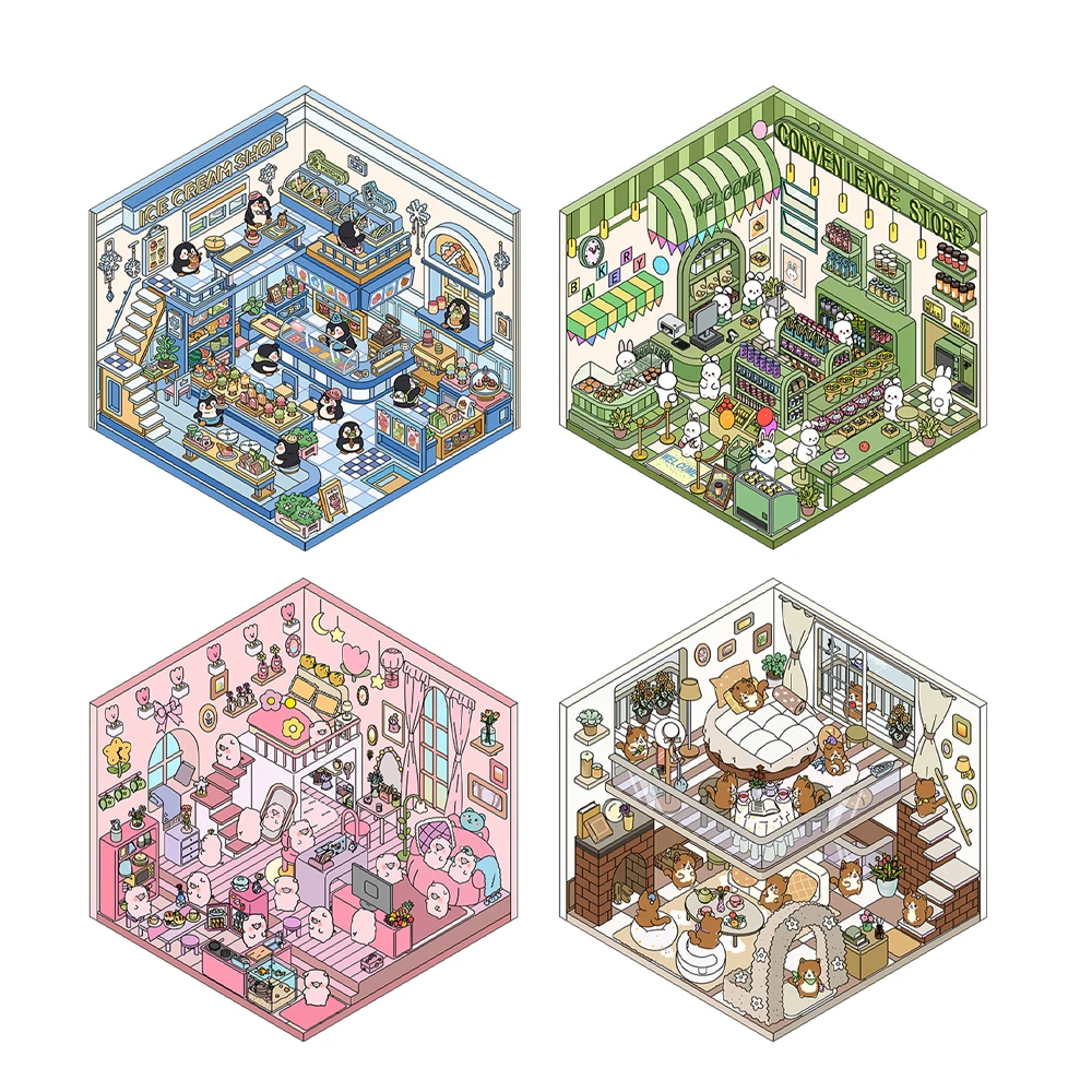 

Мультяшные 3D наклейки для декора