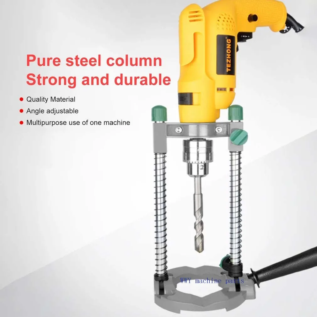

Electric With Drilling Woodworking Holder Stand Adjustable Pipe Angle Drill Tool Handle Removable Guide Hand