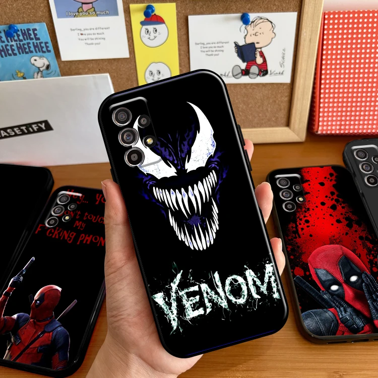 

Marvel Deadpool Venom Spiderman Phone Case For Samsung Galaxy A11 A12 A21 A21S A22 A30 A31 A32 A50 A51 A52 A70 A71 A72 5G Coque