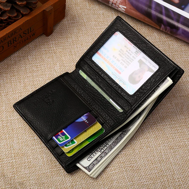 Роскошный мужской кошелек TUCANO из натуральной кожи брендовый деловой тонкий